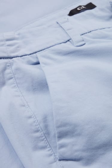Donna - Pantaloni chino - vita media - azzurro