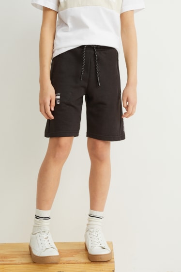 Garçons - Shorts en molleton - noir