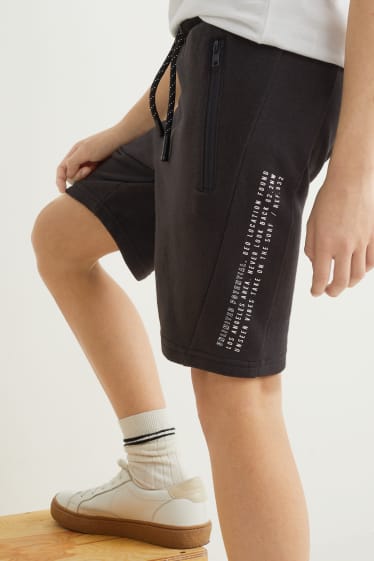 Garçons - Shorts en molleton - noir
