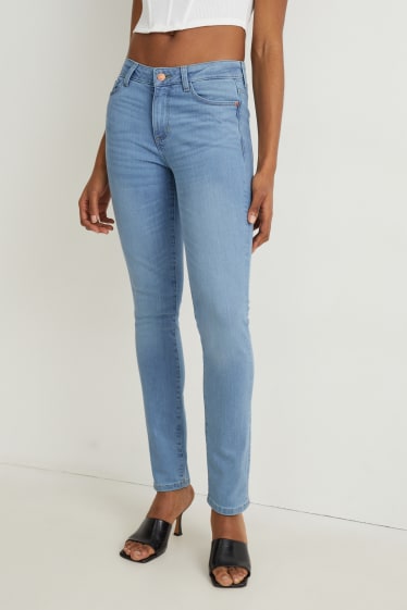 Damen - Slim Jeans - Mid Waist - LYCRA® - jeans-hellblau