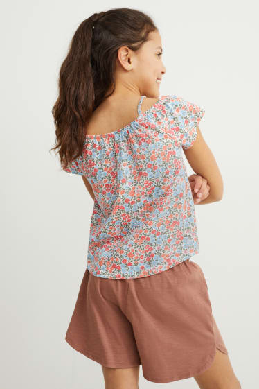 Kids Girls - Multipack 2er - Kurzarmshirt - orange