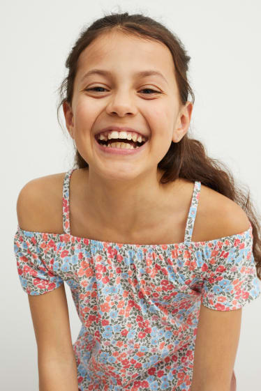 Kids Girls - Multipack 2er - Kurzarmshirt - orange