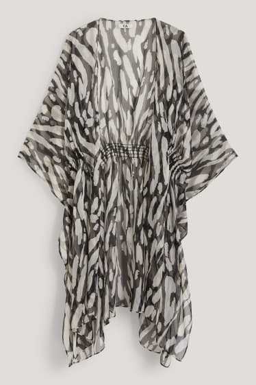 Dames - Kimono - met patroon - zwart