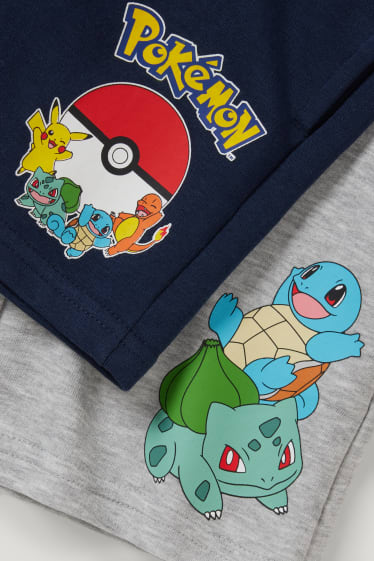 Toddler Boys - Multipack 2er - Pokémon - Sweatshorts - hellgrau-melange