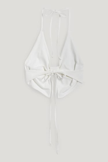 Exklusiv Online - CLOCKHOUSE - Crop Top - weiß