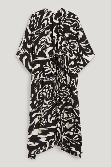 Dames - Kimono - met patroon - wit / zwart