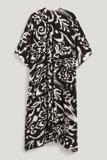 Dames - Kimono - met patroon - wit / zwart