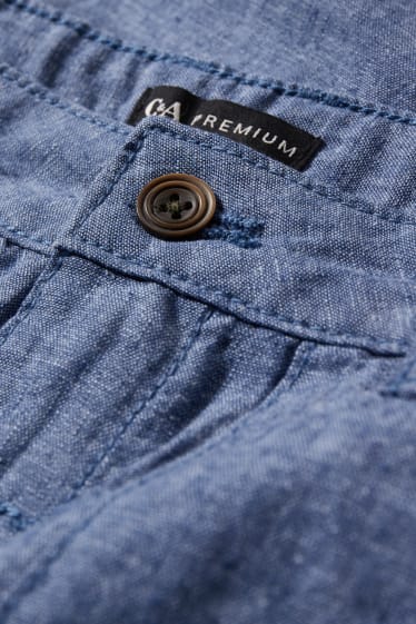 Toddler Boys - Bermuda - linnenmix - blauw
