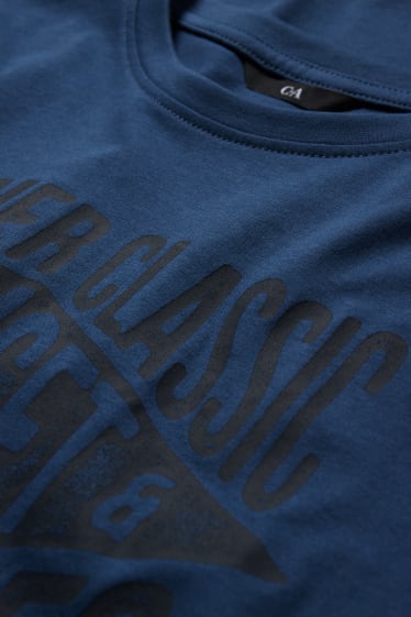 Heren - T-shirt - donkerblauw