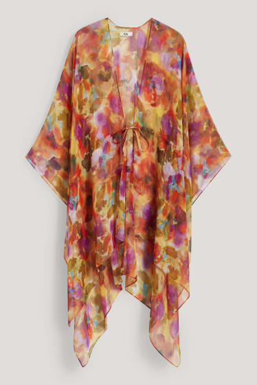 Dames - Kimono - met patroon - lichtpaars