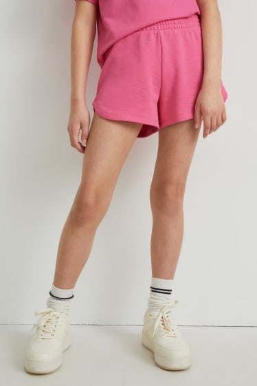 Kids Girls - Sweatshorts - pink