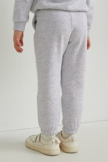 Filles - Pantalon de jogging - gris clair chiné