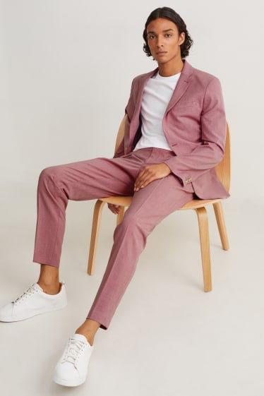 Hombre - Americana - colección modular - slim fit - Flex - elástica - fucsia