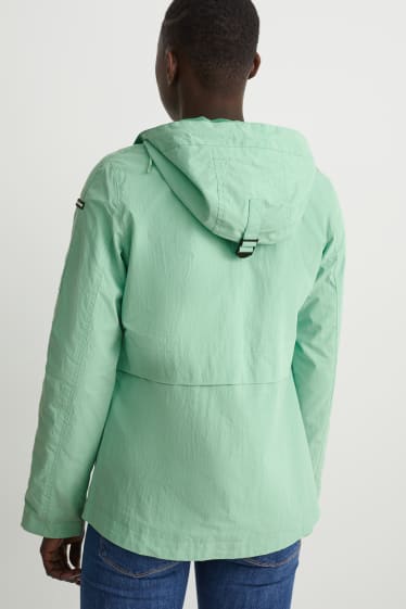 Damen - Jacke mit Kapuze - mintgrün