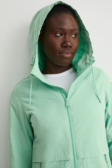 Damen - Jacke mit Kapuze - mintgrün