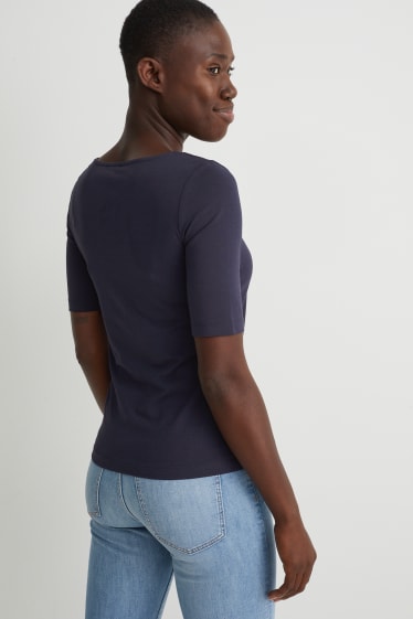 Femmes - T-shirt - bleu foncé
