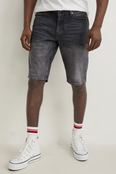 Uomo - Shorts di jeans - regular fit - LYCRA® - jeans grigio