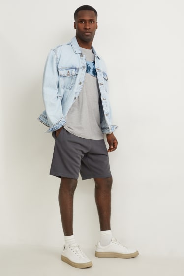 Hommes - T-shirt - gris clair chiné