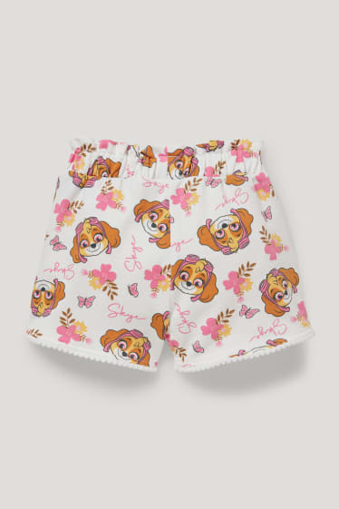 Toddler Girls - Paw Patrol - sweatshorts - crème wit