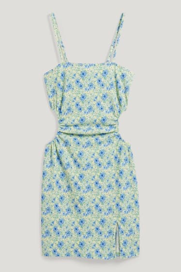 Clockhouse femme - CLOCKHOUSE - robe - à fleurs - vert clair