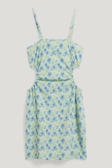 Clockhouse femme - CLOCKHOUSE - robe - à fleurs - vert clair