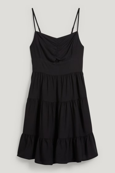 Clockhouse Girls - CLOCKHOUSE - fit & flare dress - black