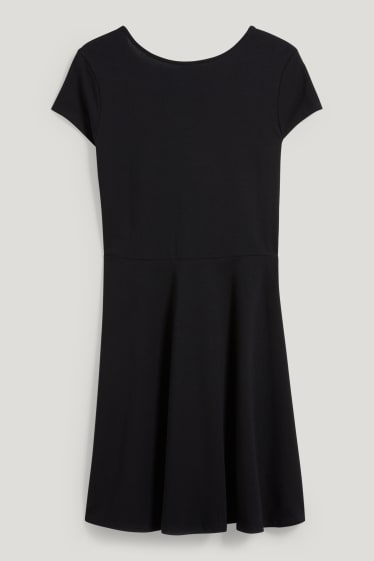 Damen XL - CLOCKHOUSE - A-Linien Kleid - schwarz