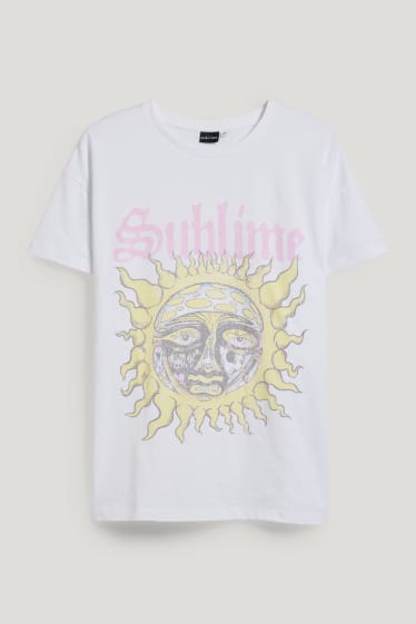 Femei XL - CLOCKHOUSE - tricou - Sublime - alb