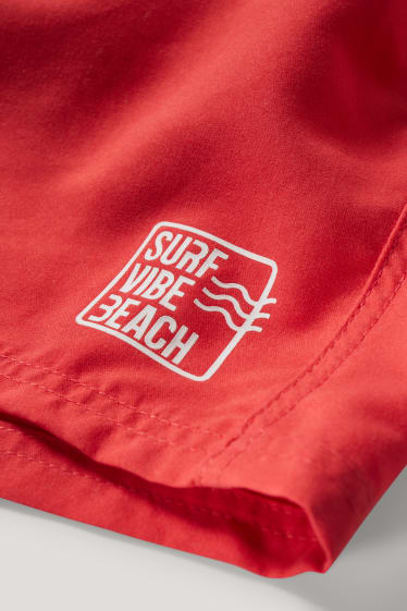 Kids Boys - Badeshorts - rot