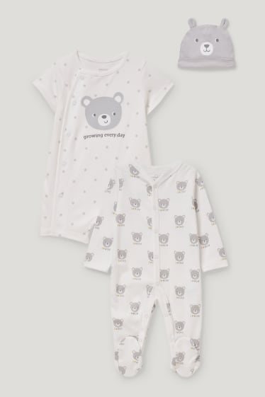 Baby Girls - Set nou-născuți - 3 piese - alb