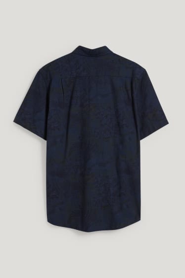 Pánské - Košile - regular fit - button-down - tmavomodrá