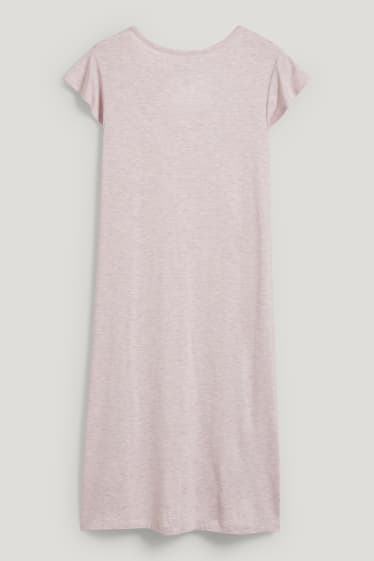 Women - Viscose nightshirt - rose