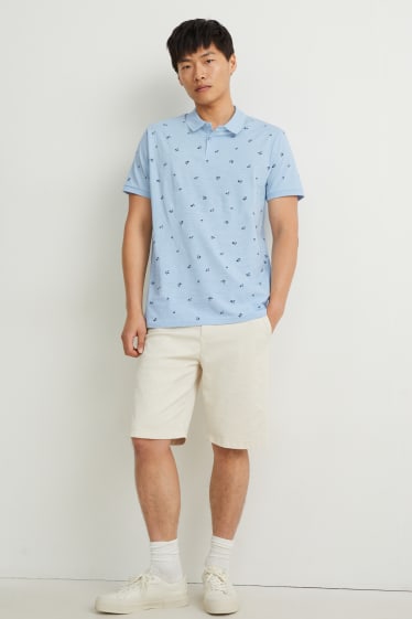 Hommes - Polo - bleu clair
