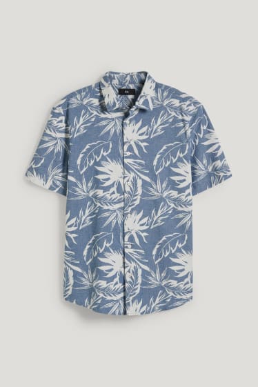 Hombre - Camisa - regular fit - kent - azul