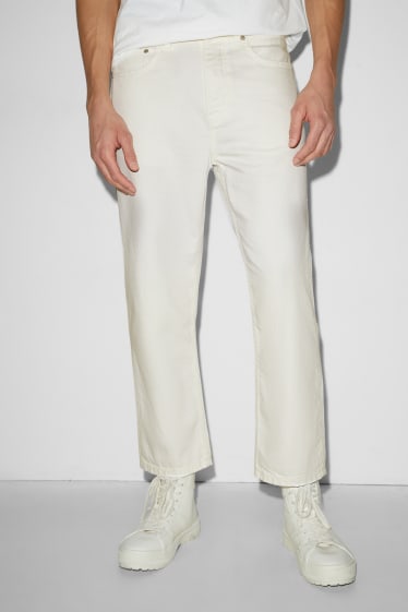 Clockhouse Boys - Crop Regular Jeans - cremeweiss