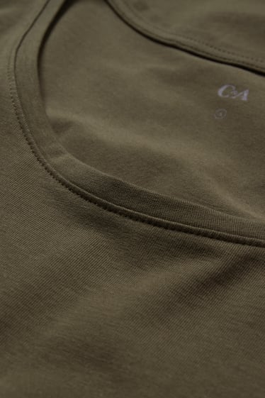 Dames - Basic-T-shirt - groen