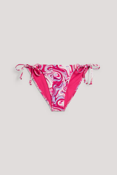 Exclusief online - CLOCKHOUSE - braziliaanse bikinibroek - low waist - met patroon - fuchsiarood