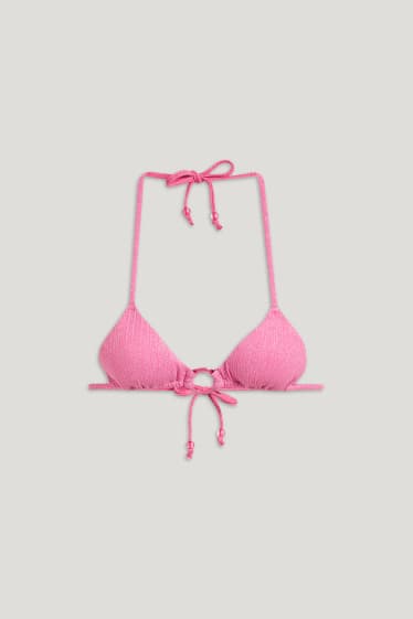 Clockhouse Girls - CLOCKHOUSE- top bikini brazilian - cupe triunghiulare - vătuit - roz