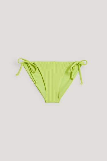 Exclu web - CLOCKHOUSE - bas de bikini brésilien - low waist - vert clair