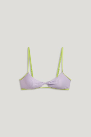 Clockhouse femme - CLOCKHOUSE - haut de bikini brésilien - ampliforme - violet clair
