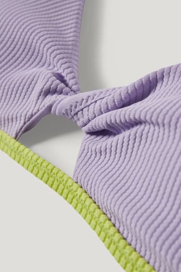 Clockhouse femme - CLOCKHOUSE - haut de bikini brésilien - ampliforme - violet clair