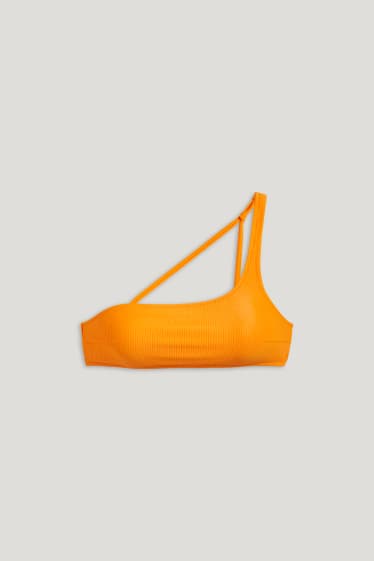 Exclu web - CLOCKHOUSE - haut de bikini brésilien - ampliforme - orange