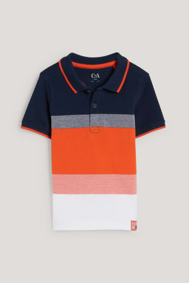 Toddler Boys - Poloshirt - gestreift - orange