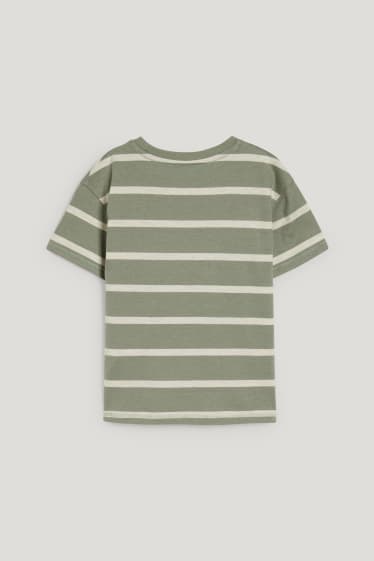 Toddler Boys - Kurzarmshirt - gestreift - grün