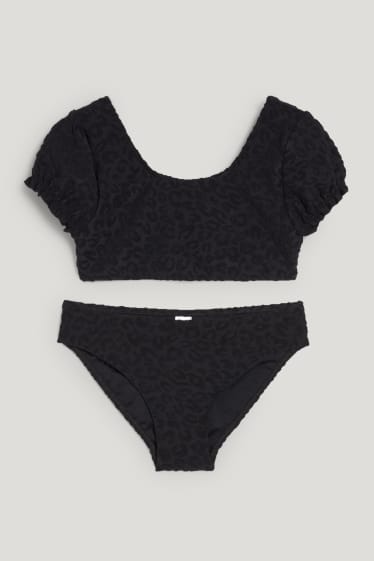 Bambine: - Bikini - 2 pezzi - con motivi - nero