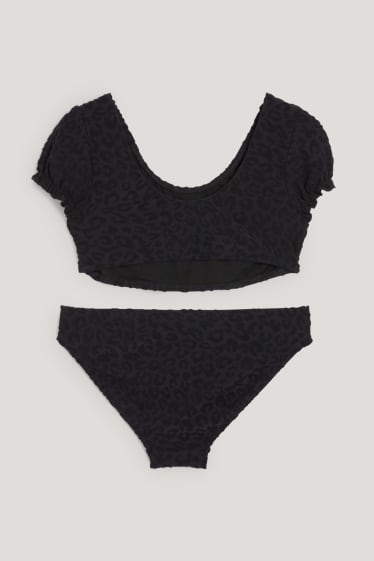 Bambine: - Bikini - 2 pezzi - con motivi - nero