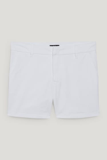 Damen - Shorts - Mid Waist - weiss