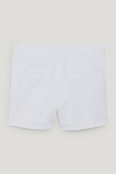 Damen - Shorts - Mid Waist - weiss