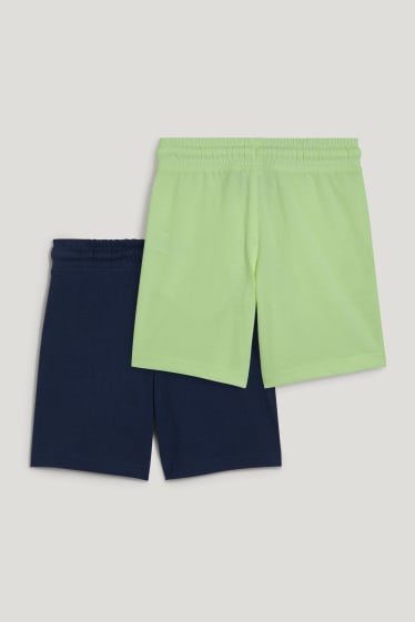 Toddler Boys - Multipack 2er - Dino - Shorts - dunkelblau