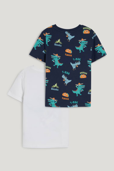 Exklusiv Online - Multipack 2er - Kurzarmshirt - dunkelblau